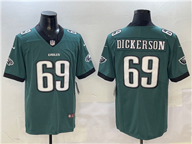 Philadelphia Eagles #69 Landon Dickerson Green Vapor Limited Jersey