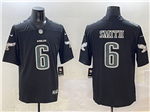 Philadelphia Eagles #6 DeVonta Smith Black Fashion Limited Jersey
