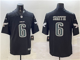 Philadelphia Eagles #6 DeVonta Smith Black Fashion Limited Jersey