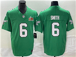 Philadelphia Eagles #6 DeVonta Smith Kelly Green Super Bowl LIX F.U.S.E. Limited Jersey