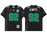 Philadelphia Eagles #92 Reggie White 1992 Throwback Black Jersey