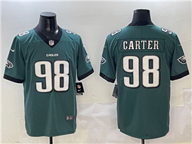 Philadelphia Eagles #98 Jalen Carter Green Vapor Limited Jersey