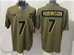 Atlanta Falcons #7 Bijan Robinson Olive 2025 Salute To Service Limited Jersey