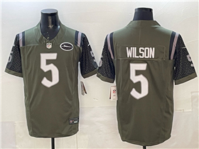 New York Jets #5 Garrett Wilson Gotham Green Rivalries Vapor F.U.S.E. Limited Jersey