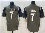New York Jets #7 Justin Fields Gotham Green Rivalries Vapor F.U.S.E. Limited Jersey