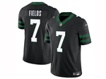 New York Jets #7 Justin Fields Black Vapor F.U.S.E. Limited Jersey