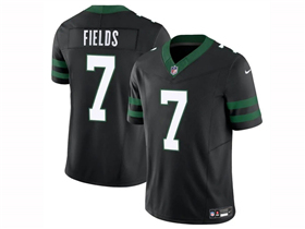 New York Jets #7 Justin Fields Black Vapor F.U.S.E. Limited Jersey