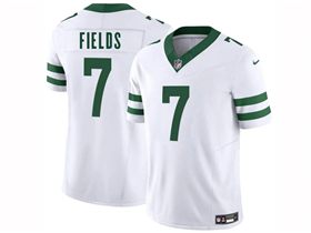 New York Jets #7 Justin Fields White Legacy Vapor F.U.S.E. Limited Jersey