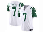 New York Jets #7 Justin Fields White Classic Vapor F.U.S.E. Limited Jersey