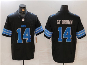 Detroit Lions #14 Amon-Ra St. Brown 2024 Black Vapor F.U.S.E. Limited Jersey