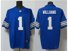 Detroit Lions #1 Jameson Williams Blue Vapor F.U.S.E. Limited Jersey