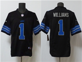 Detroit Lions #1 Jameson Williams Black Vapor F.U.S.E. Limited Jersey