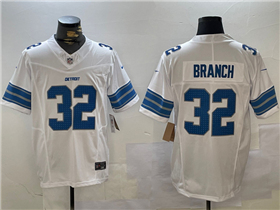 Detroit Lions #32 Brian Branch 2024 White Vapor F.U.S.E. Limited Jersey