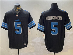Detroit Lions #5 David Montgomery 2024 Black Vapor F.U.S.E. Limited Jersey