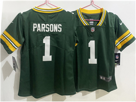 Green Bay Packers #1 Micah Parsons Youth Green Vapor Limited Jersey