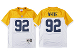 Green Bay Packers #92 Reggie White 1994 Throwback White/Gold Jersey