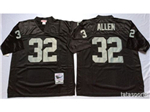 Los Angeles Raiders #32 Marcus Allen Throwback Black Jersey