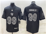 Los Angeles Rams #99 Aaron Donald Black RFLCTV Limited Jersey