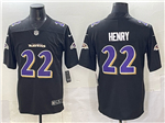 Baltimore Ravens #22 Derrick Henry Black Fashion Limited Jersey