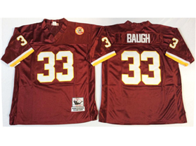 Washington Redskins #33 Sammy Baugh Throwback Burgundy Jersey