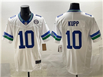 Seattle Seahawks #10 Cooper Kupp White Throwback Vapor F.U.S.E. Limited Jersey
