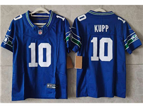 Seattle Seahawks #10 Cooper Kupp Youth Royal Throwback Vapor F.U.S.E. Limited Jersey