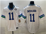 Seattle Seahawks #11 Jaxon Smith-Njigba White Throwback Vapor F.U.S.E. Limited Jersey