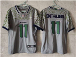 Seattle Seahawks #11 Jaxon Smith-Njigba Youth Gray Rivalries Vapor F.U.S.E. Limited Jersey