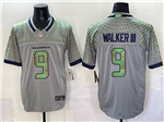 Seattle Seahawks #9 Kenneth Walker III Gray Rivalries Vapor F.U.S.E. Limited Jersey