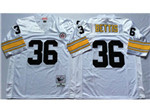 Pittsburgh Steelers #36 Jerome Bettis 1996 Throwback White Jersey
