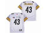 Pittsburgh Steelers #43 Troy Polamalu 2005 Throwback White Jersey