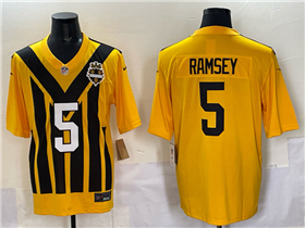 Pittsburgh Steelers #5 Jalen Ramsey 1933 Throwback Gold Limited Jersey
