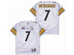 Pittsburgh Steelers #7 Ben Roethlisberger 2005 Throwback White Jersey