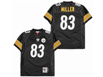 Pittsburgh Steelers #83 Heath Miller 2005 Throwback Black Jersey