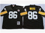 Pittsburgh Steelers #86 Hines Ward Throwback Black Jersey