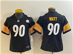 Pittsburgh Steelers #90 T.J. Watt Women's Black Vapor F.U.S.E. Limited Jersey