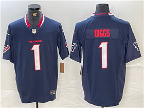 Houston Texans #1 Stefon Diggs Navy Vapor F.U.S.E. Limited Jersey
