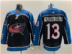 Columbus Blue Jackets #13 Johnny Gaudreau Black Reverse Retro 2.0 Jersey