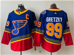 St. Louis Blues #99 Wayne Gretzky Blue Vintage Jersey