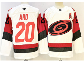 Carolina Hurricanes #20 Sebastian Aho 2025-26 Third White Jersey