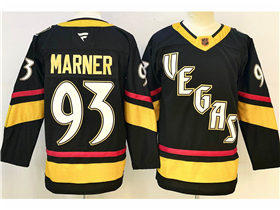 Vegas Golden Knights #93 Mitch Marner Black Reverse Retro Jersey