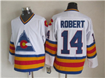Colorado Rockies #14 Rene Robert 1980 CCM Vintage White Jersey