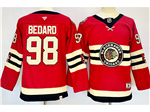 Chicago Blackhawks #98 Connor Bedard Youth Red 2025 Winter Classic Jersey
