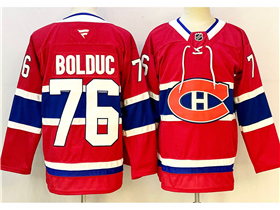 Montreal Canadiens #76 Zack Bolduc Red Jersey