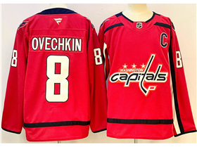 Washington Capitals #8 Alexander Ovechkin 2024 Red Jersey