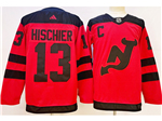 New Jersey Devils #13 Nico Hischier 2024 Stadium Series Red Jersey