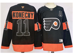 Philadelphia Flyers #11 Travis Konecny 2024 Alternate Black Jersey