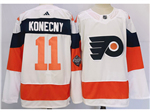 Philadelphia Flyers #11 Travis Konecny 2024 Stadium Series White Jersey