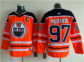 Edmonton Oilers #97 Connor McDavid Orange Jersey