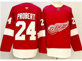 Detroit Red Wings #24 Bob Probert 2024 Red Jersey